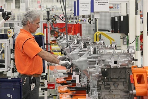Production of Ford's new 1.0-liter EcoBoost engine