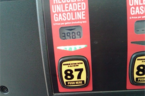 Photo of gasoline price in May of 2011 by Joe Thompson.