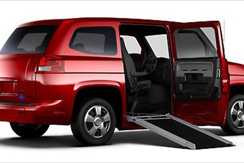 The MV-1 paratransit van is manufactured by Vehicle Production Group.