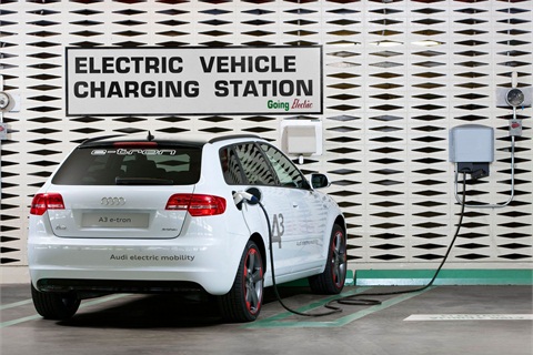 Audi announced its A3 e-tron pilot program in the U.S. on Feb. 27. (Photo: PRNewsFoto/Audi of America, Inc.)
