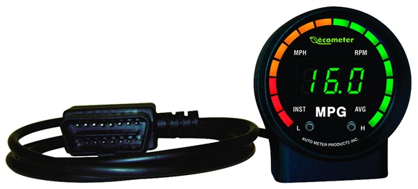 Working with a vehicle&rsquo;s OBD-II, the Ecometer is a &ldquo;plug-and-play&rdquo; instantaneous fuel-efficiency meter.