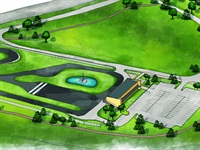 An architectual rendering (above) shows what fleet managers can expect of the experience center.